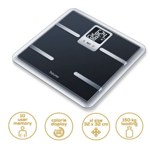 Beurer BG 40 Diagnostic Bathroom Scale (Integrated athlete mode) freeshipping - Care Monitors UK I Discover The Best Range of Home Healthcare
