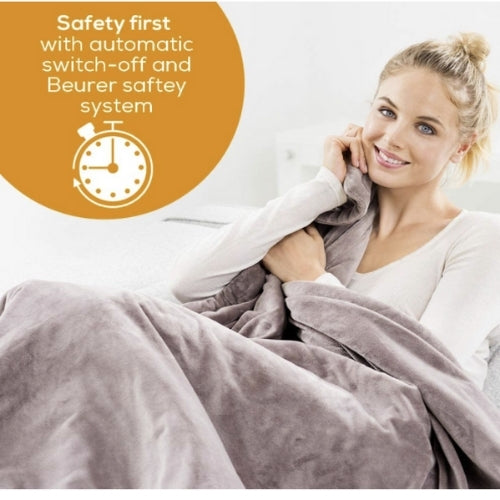 Beurer HD 75 Cosy Heated Overblanket Taupe freeshipping - Care Monitors UK I Discover The Best Range of Home Healthcare