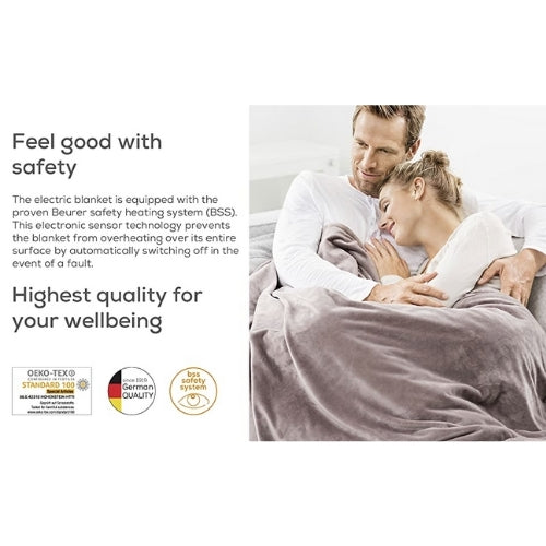 Beurer HD 75 Cosy Heated Overblanket Taupe freeshipping - Care Monitors UK I Discover The Best Range of Home Healthcare