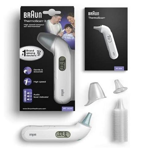 Braun ThermoScan® 3 IRT3030 Infrared Ear Thermometer freeshipping - Care Monitors UK I Discover The Best Range of Home Healthcare
