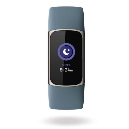 Fitbit Charge 5 Fitness & Health Tracker - Blue/Platinum Stainless Steel