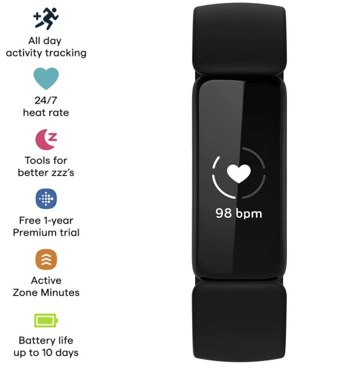 Buy Fitbit 79FB418BKBK, Inspire 2 Fitness Tracker, Black