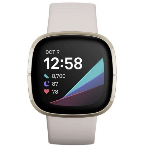 Fitbit Sense Lunar White/Soft Gold Smart Watch freeshipping - Care Monitors UK I Discover The Best Range of Home Healthcare