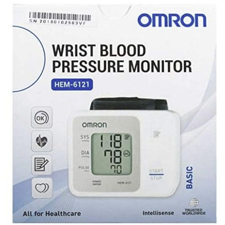 Omron RS2 HEM6161E White Digital Automatic Wrist Blood Pressure Monitor  Cuff Accurate Measurement 