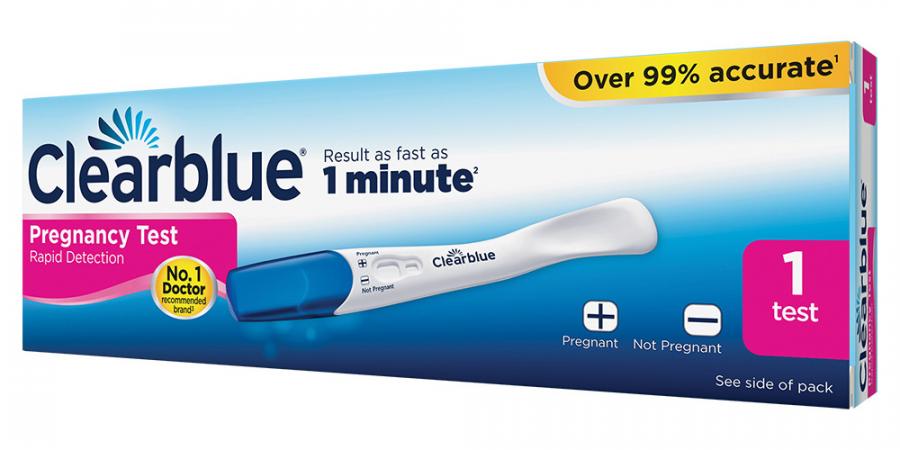 Clearblue Pregnancy Test Rapid Detection Result As Fast As Minute Tests – 1 Test freeshipping - Care Monitors UK I Discover The Best Range of Home Healthcare